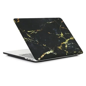 Пластиковий чохол iLoungeMax Marble Black | Yellow для MacBook Pro 13" (M2 | M1 | 2022 | 2020 | 2019 | 2018)  - Фото 1