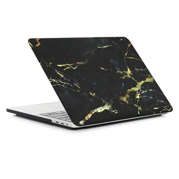 Пластиковий чохол iLoungeMax Marble Black | Yellow для MacBook Pro 13" (M2 | M1 | 2022 | 2020 | 2019 | 2018) у Житомирі