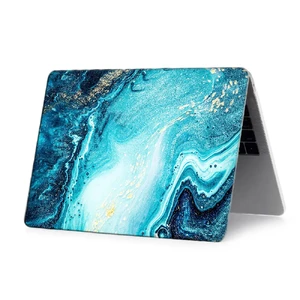Мраморный чехол iLoungeMax Marble Blue | White для MacBook Air 13" (M1 | 2020 | 2019 | 2018) - Фото 2