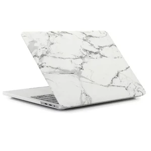 Пластиковый чехол iLoungeMax Marble White | Gray для MacBook Pro 13" (M2 | M1 | 2022 | 2020 | 2019 | 2018)  - Фото 1