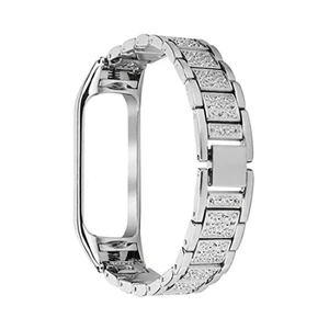 Ремешок iLoungeMax Metal Strap Silver для Xiaomi Mi Band 3 | 4 - Фото 2