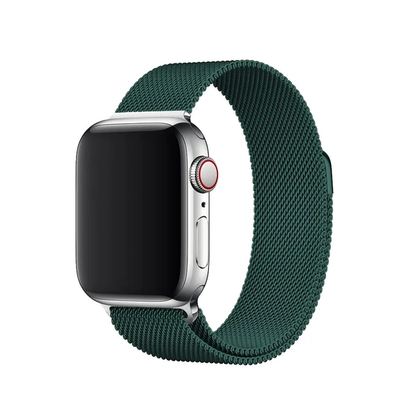 Ремінець iLoungeMax Milanese Loop Forest Green для Apple Watch 41mm | 40mm | 38mm  OEM