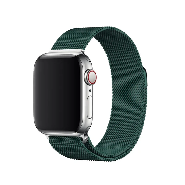Ремінець iLoungeMax Milanese Loop Forest Green для Apple Watch Ultra 49mm | 45mm | 44mm | 42mm в Ужгороді