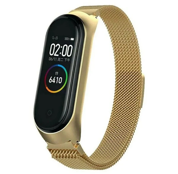 Металевий ремінець iLoungeMax Milanese Loop Gold для Xiaomi Mi Band 3 | 4