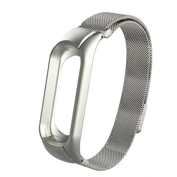 Металевий ремінець iLoungeMax Milanese Loop Silver для Xiaomi Mi Band 3 | 4