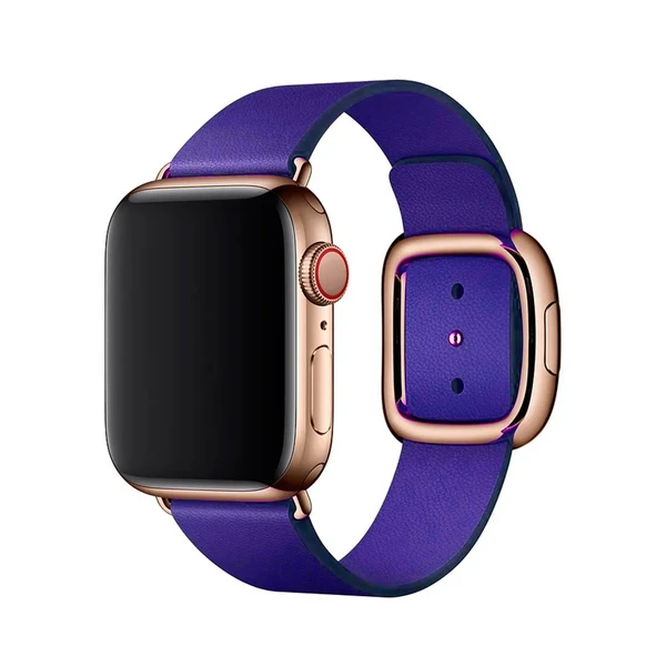 Ремінець iLoungeMax Modern Buckle Dark Aubergine для Apple Watch 41mm | 40mm | 38mm  OEM