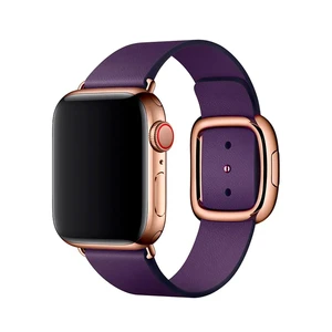 Ремінець iLoungeMax Modern Buckle Dark Aubergine для Apple Watch Ultra 49mm | 45mm | 44mm | 42mm  OEM  - Фото 1