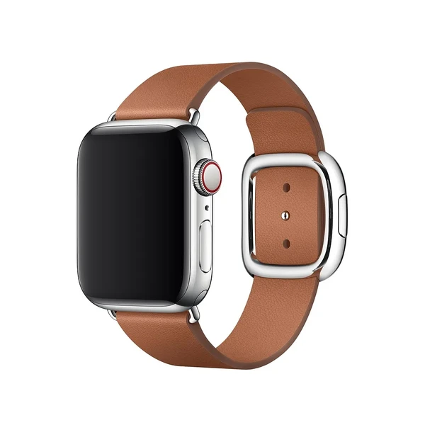 Ремешок iLoungeMax Modern Buckle Dark Saddle Brown для Apple Watch 41mm | 40mm | 38mm  OEM в Николаеве