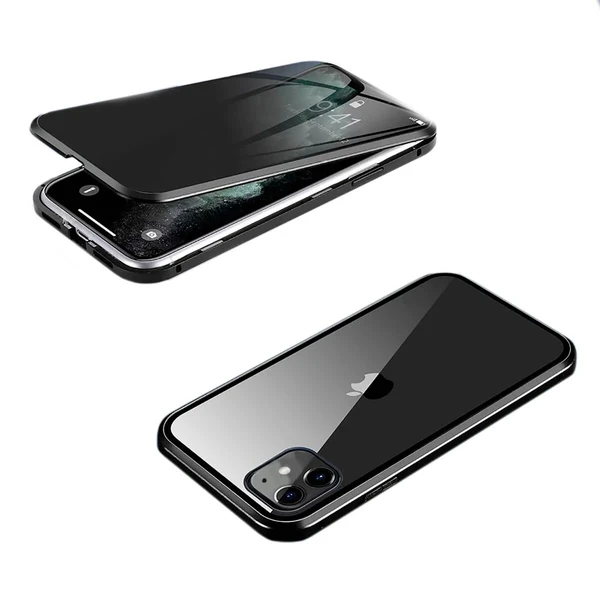Магнітний чохол зі склом атишпигун iLoungeMax Shield Case Black для iPhone 12 mini