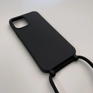 Силиконовый чехол на шнурке iLoungeMax Shoulder Strap Black для iPhone 12 Pro Max - Фото 3