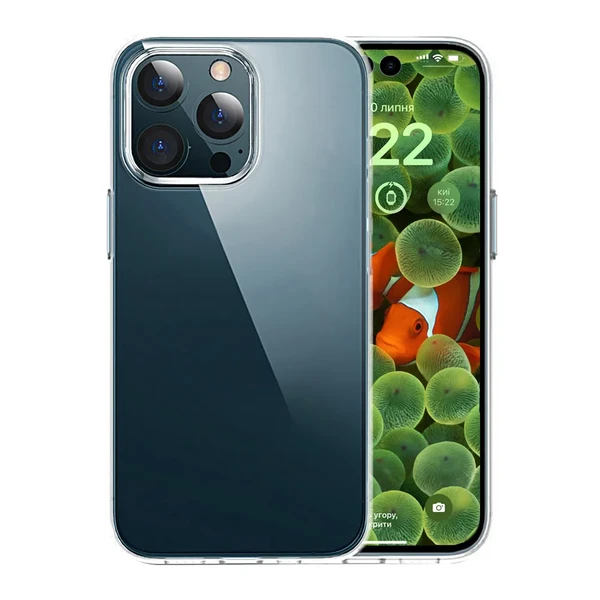 Прозорий TPU чохол oneLounge SilicolDots для iPhone 14 Pro у Тернополі