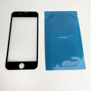 Захисне 3D скло з сіткою на динамік oneLounge SilicolEdge Black для iPhone 7 Plus | 8 Plus - Фото 3