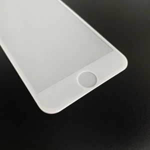 Защитное 3D стекло с сеткой на динамик oneLounge SilicolEdge White для iPhone 7 Plus | 8 Plus - Фото 2