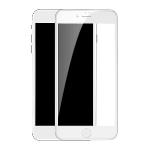 Захисне 3D скло з сіткою на динамік oneLounge SilicolEdge White для iPhone 7 | 8