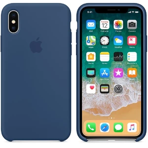 Силиконовый чехол iLoungeMax Silicone Case Blue Cobalt для iPhone X | XS OEM - Фото 2