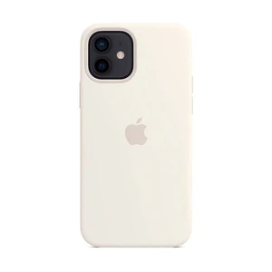 Силиконовый чехол iLoungeMax Silicone Case MagSafe White для iPhone 12 mini OEM (c поддержкой анимации)  - Фото 1