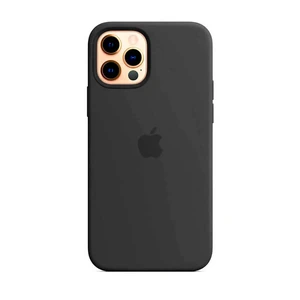Чорний силіконовий чохол iLoungeMax Silicone Case MagSafe Black для iPhone 12 Pro Max OEM (c підтримкою анімації)