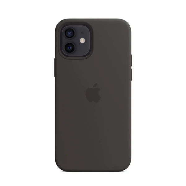 Чорний силіконовий чохол iLoungeMax Silicone Case MagSafe Black для iPhone 12 | 12 Pro OEM (з підтримкою анімації)