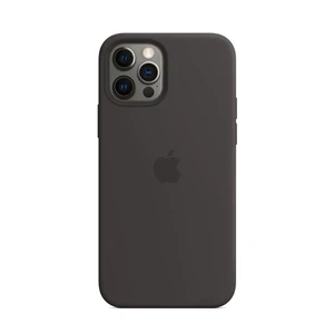 Черный силиконовый чехол iLoungeMax Silicone Case MagSafe Black для iPhone 12 Pro Max OEM  - Фото 1