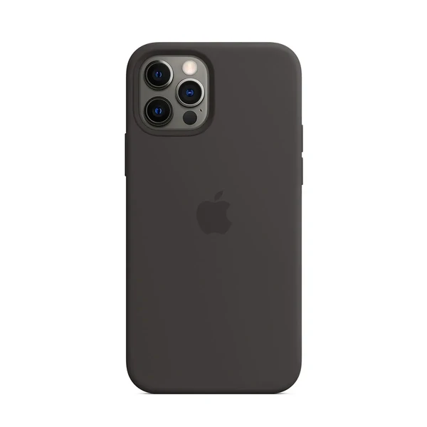 Чорний силіконовий чохол iLoungeMax Silicone Case MagSafe Black для iPhone 12 Pro Max OEM