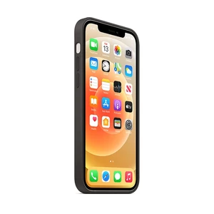 Черный силиконовый чехол iLoungeMax Silicone Case MagSafe Black для iPhone 12 Pro Max OEM - Фото 2