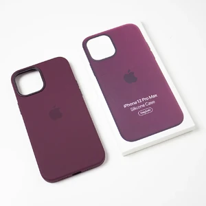Силіконовий чохол iLoungeMax Silicone Case MagSafe Plum для iPhone 12 Pro Max OEM (c підтримкою анімації) - Фото 2