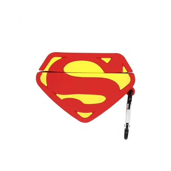 Силиконовый чехол с карабином iLoungeMax Silicone Case Superman Icon для AirPods Pro