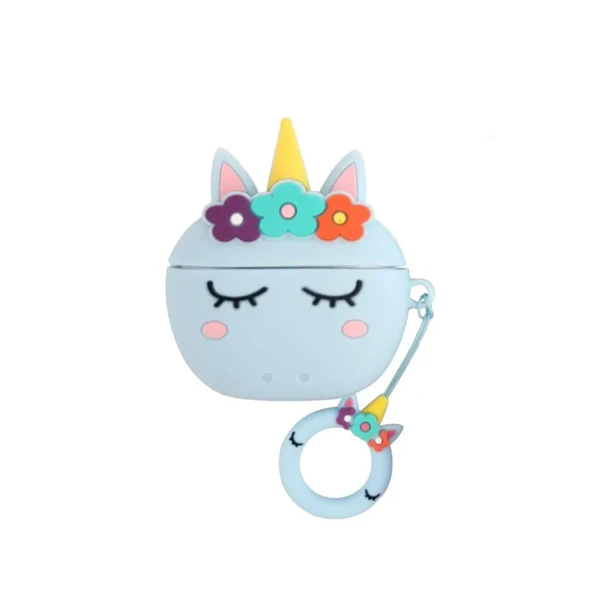 Силиконовый чехол iLoungeMax Silicone Case Unicorn Blue для AirPods Pro