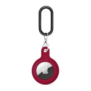 Силиконовый брелок c карабином iLoungeMax Soft Protection Case Clip Cherry для AirTag