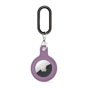 Силіконовий брелок з карабіном iLoungeMax Soft Protection Case Clip Gray для AirTag