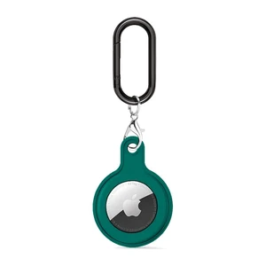 Силіконовий брелок з карабіном iLoungeMax Soft Protection Case Clip Green для AirTag