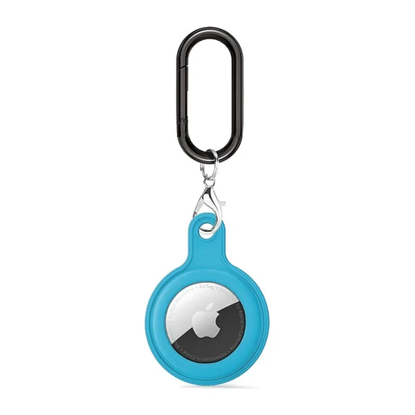 Силиконовый брелок c карабином iLoungeMax Soft Protection Case Clip Menthol для AirTag