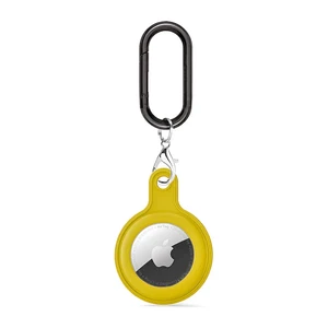 Силиконовый брелок c карабином iLoungeMax Soft Protection Case Clip Yellow для AirTag
