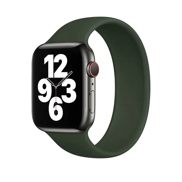 Силиконовый монобраслет iLoungeMax Solo Loop Pine Green для Apple Watch Ultra 49mm | 45mm | 44mm | 42mm Size S OEM в Тернополе