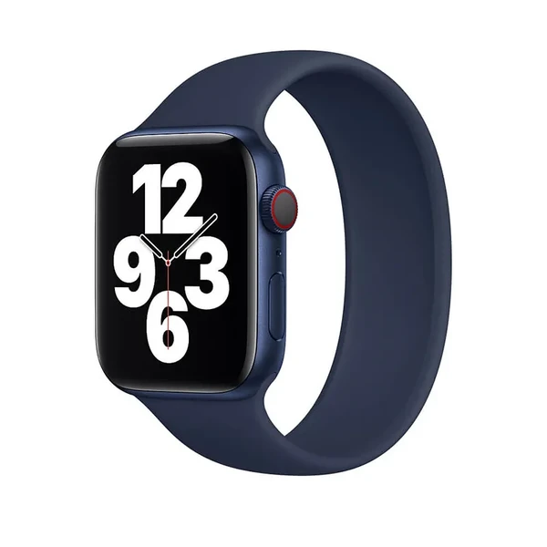 Силиконовый монобраслет iLoungeMax Solo Loop Midnight Blue для Apple Watch Ultra 49mm | 45mm | 44mm | 42mm Size S OEM