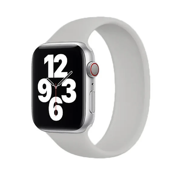 Силиконовый монобраслет iLoungeMax Solo Loop Gray для Apple Watch Ultra 49mm | 45mm | 44mm | 42mm Size M OEM в Одессе