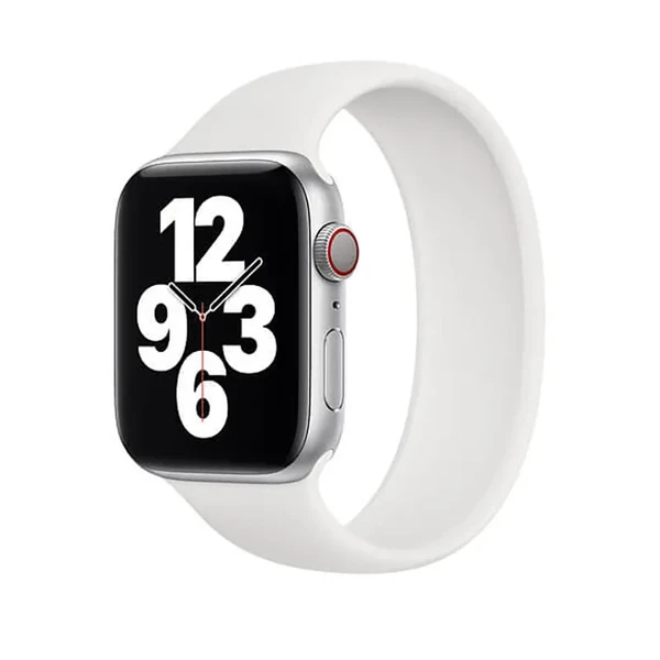 Силиконовый монобраслет iLoungeMax Solo Loop White для Apple Watch Ultra 49mm | 45mm | 44mm | 42mm Size M OEM в Сумах