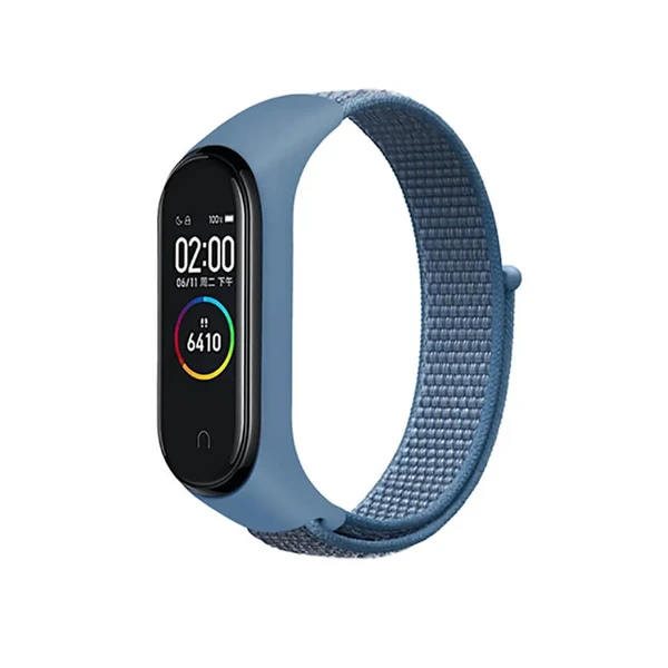 Нейлоновий ремінець iLoungeMax Sport Loop Blue для Xiaomi Mi Band 5 | 6