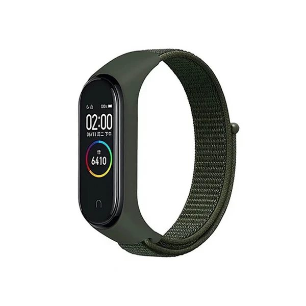 Нейлоновий ремінець iLoungeMax Sport Loop Forest Green для Xiaomi Mi Band 5 | 6