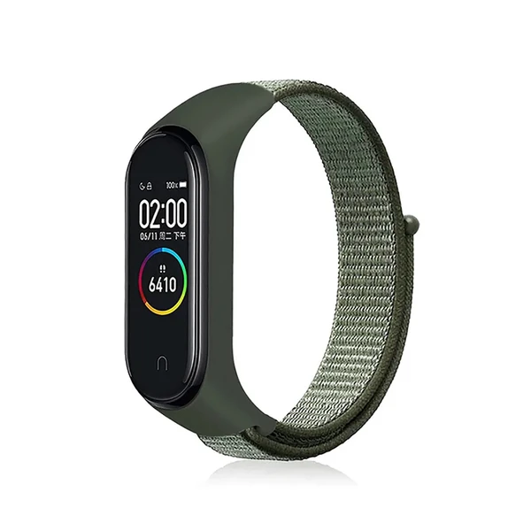 Нейлоновий ремінець iLoungeMax Sport Loop Light Green для Xiaomi Mi Band 5 | 6
