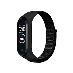 Нейлоновий ремінець iLoungeMax Sport Loop Black для Xiaomi Mi Band 5 | 6  - Фото 1