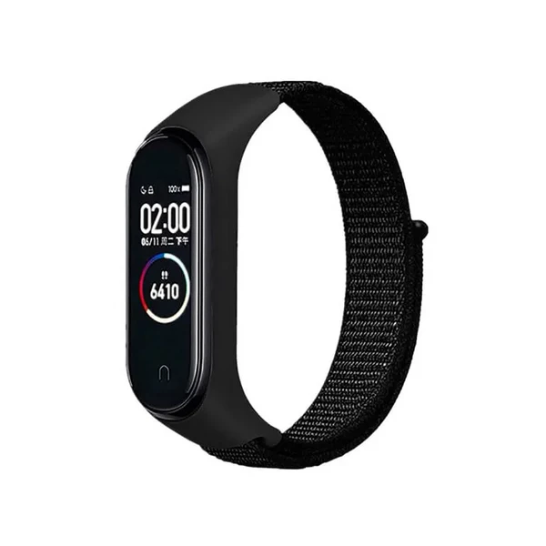 Нейлоновий ремінець iLoungeMax Sport Loop Black для Xiaomi Mi Band 5 | 6
