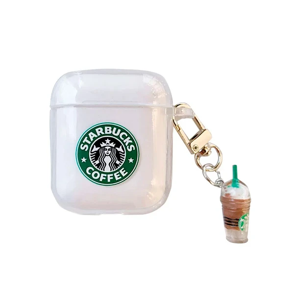 Силіконовий чохол з карабіном iLoungeMax Starbucks для AirPods