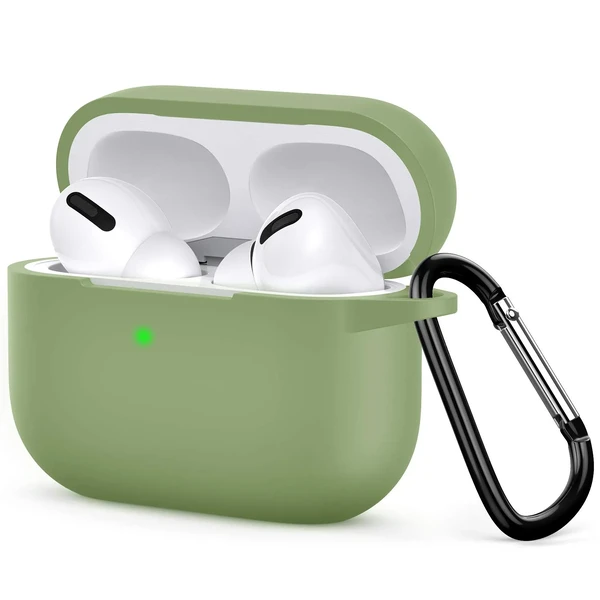 Чохол з карабіном iLoungeMax TPU Case Light Green для AirPods Pro у Луцьку