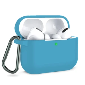 Чохол з карабіном iLoungeMax TPU Case Blue для AirPods Pro