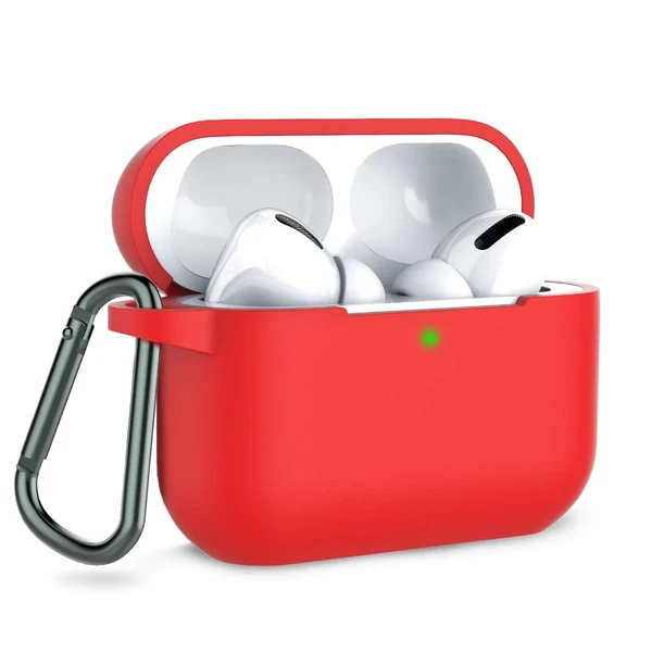Чохол з карабіном iLoungeMax TPU Case Red для AirPods Pro у Луцьку