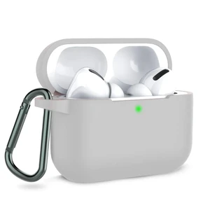 Чохол з карабіном iLoungeMax TPU Case Gray для AirPods Pro