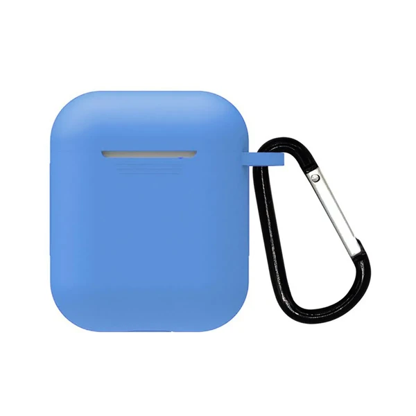 Чохол з карабіном для AirPods 2 | 1 iLoungeMax TPU Case blue