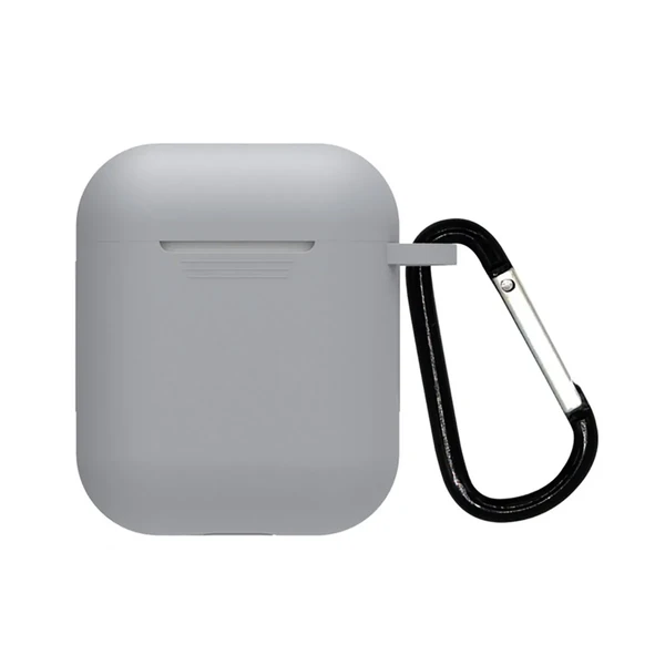 Чохол з карабіном для AirPods 2 | 1 iLoungeMax TPU Case Gray