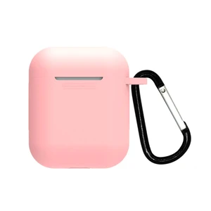 Чохол з карабіном для AirPods 2 | 1 iLoungeMax TPU Case light pink